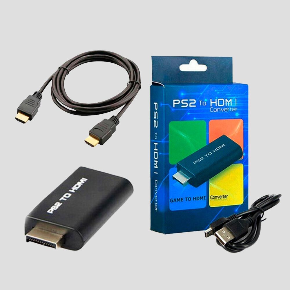 15320263431-ps2tohdmi3.jpg Adaptador Conversor PS2 Áudio e Vídeo (AV) para Cabo HDMI – Alta Qualidade - Imagem 2
