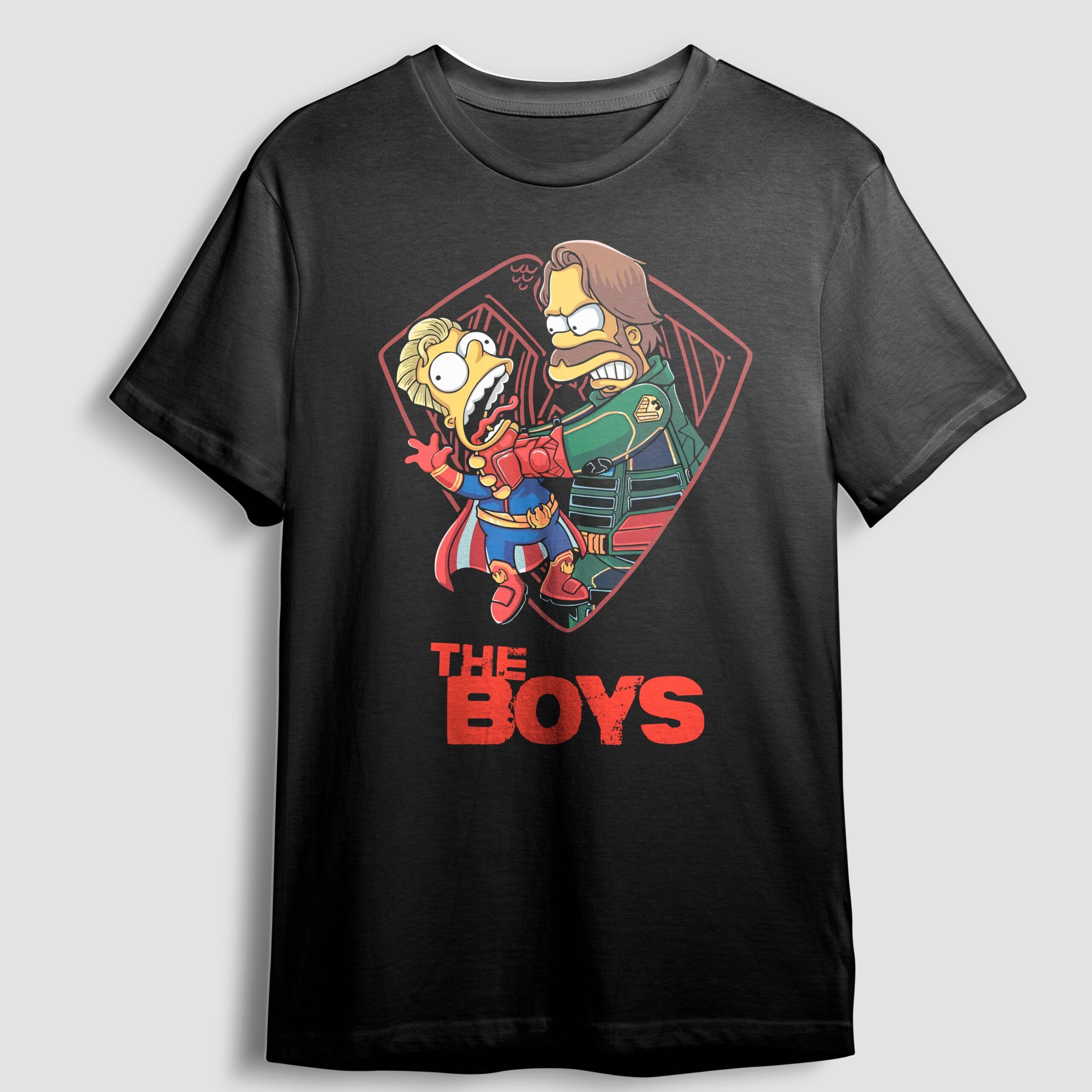 15139599611_CAMISETA-THE-BOYS-HOMER-BART-6-3.jpg Camiseta The Boys Homer Bart Soldier Boy E Capitão Pátria - Imagem 1