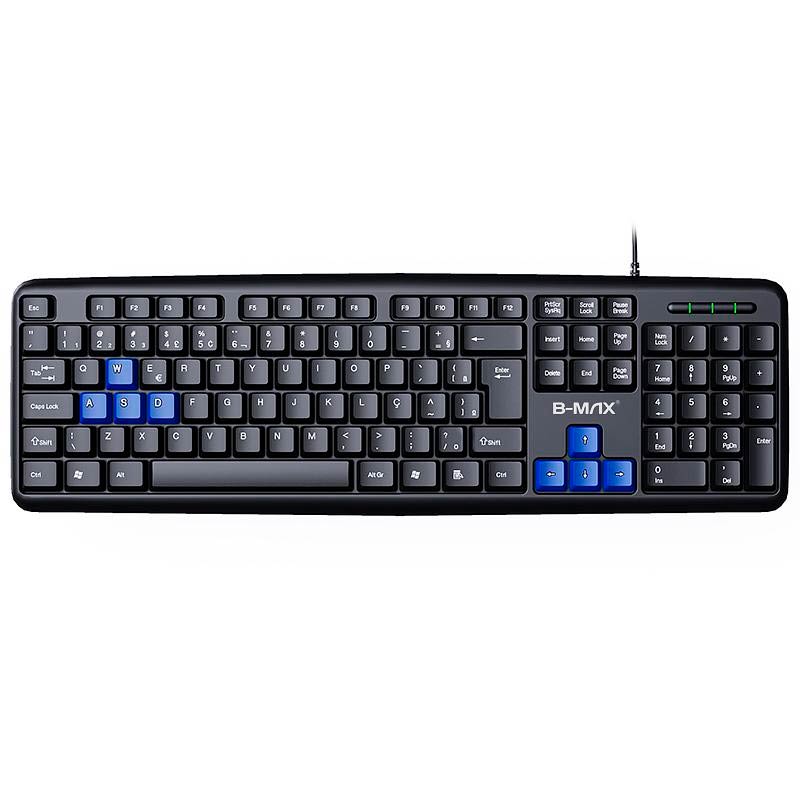 15266539395_BM-T01-2-1.jpg Teclado USB Gamer Starter B-MAX fio Portugues Brasil preto - Imagem 4