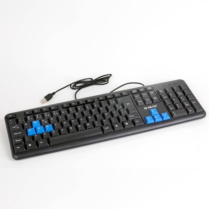 15266539909_BM-T01-1.jpg Teclado USB Gamer Starter B-MAX fio Portugues Brasil preto - Imagem 1