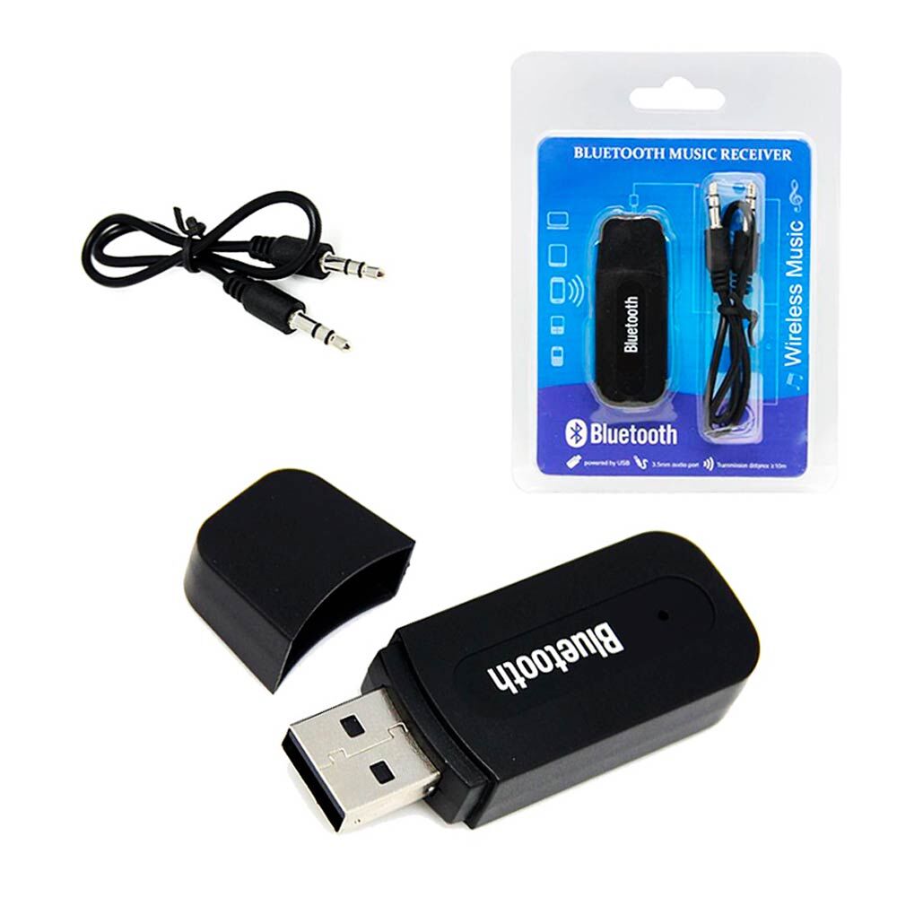 15266543823_bluetootch-car.jpg Adaptador Receptor Áudio Bluetooth P2 Som Carro - Imagem 1