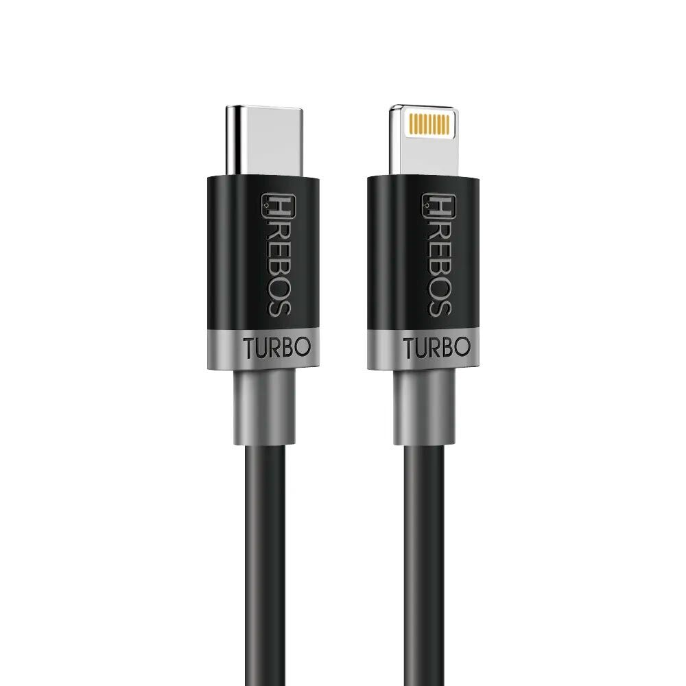 15310129552-cb-320i-2.jpg Cabo Turbo USB Tipo C Lightning White Cloud & Black Cloud 30W para iPhone CB-320I - Imagem 3