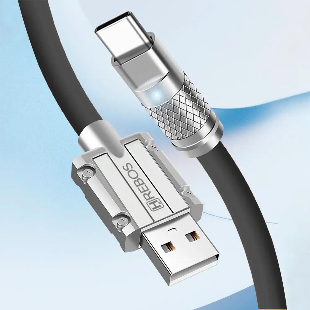 15310130850-arm02.jpg Cabo Turbo Armor Slim USB Tipo C – Carregamento Rápido CB-205C - Imagem 4