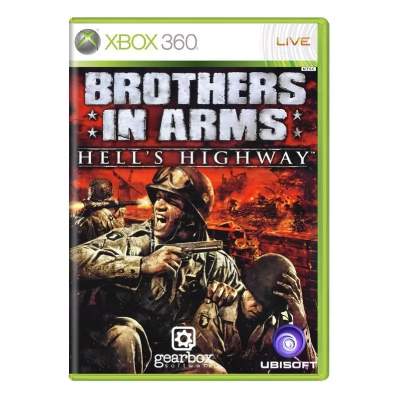 1248748472-00 BROTHERS IN ARMS HELL´S HINGHWAY SEMI NOVO XBOX 360 - Imagem 1