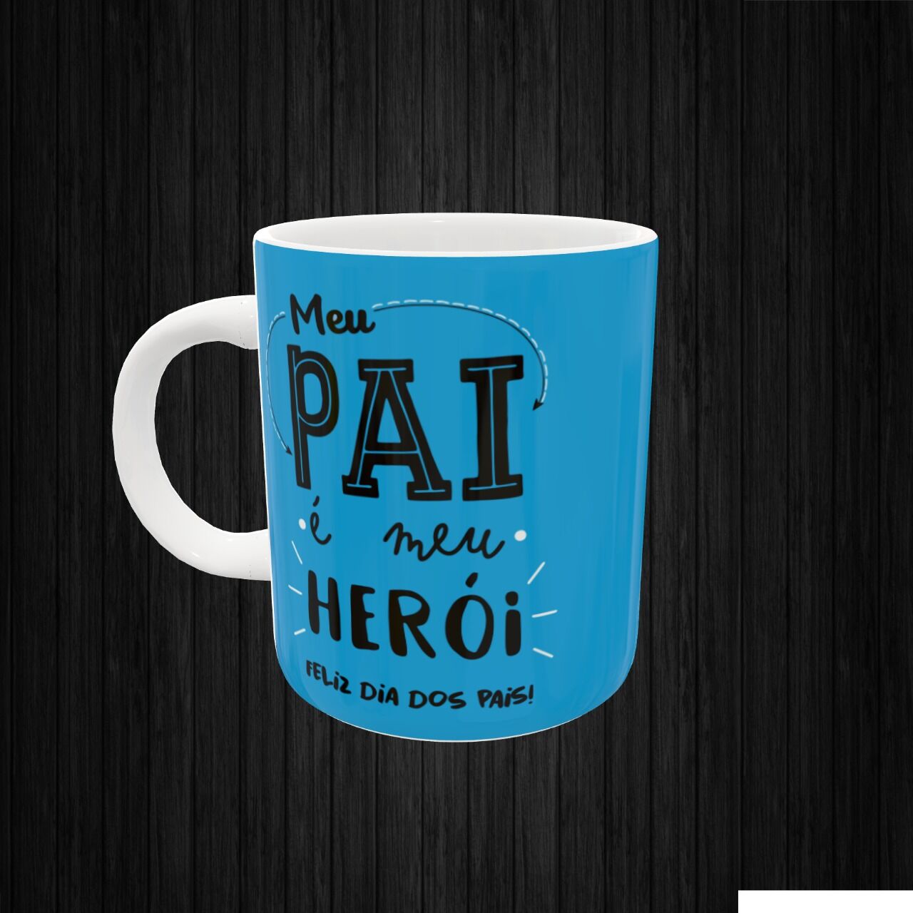 caneca meu pai e meu heroi 1 , 2 CANECA PERSONALIZADA MEU PAI E MEU HEROI - Imagem 1