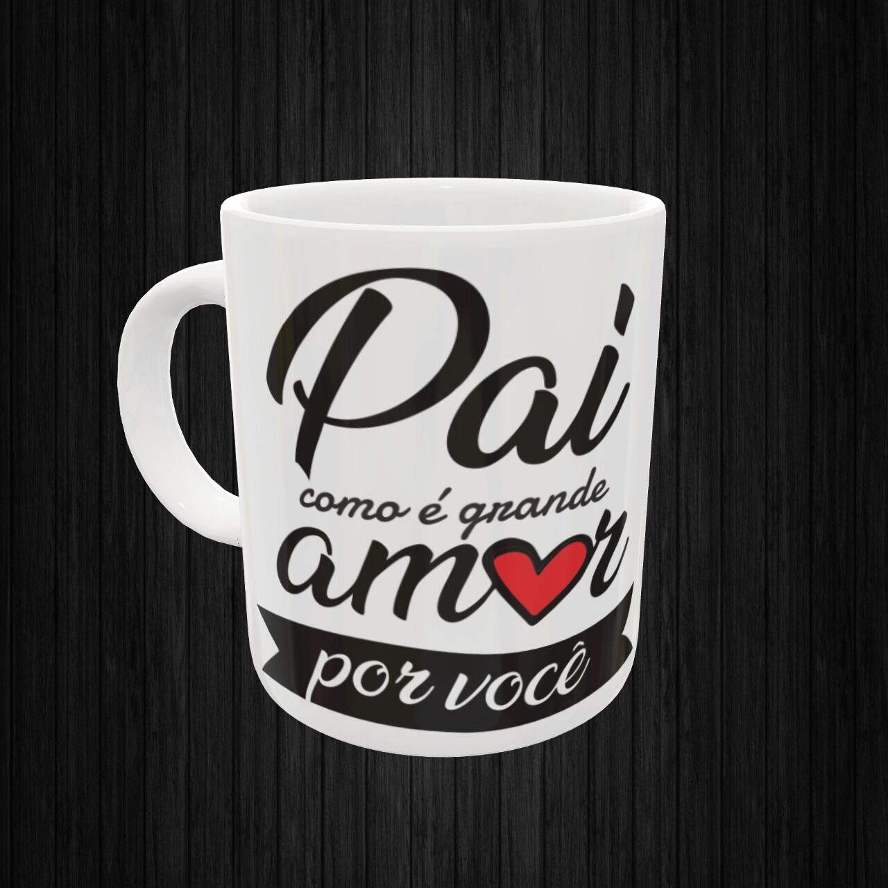 caneca pai 1 , 2 CANECA PERSONALIZADA - PAI COMO E GRANDE AMOR POR VOCE - Imagem 1