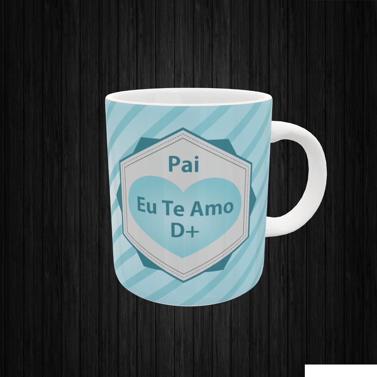 caneca pai eu te amo d+ CANECA DIA DOS PAIS PERSONALIZADA PAI EU TE AMO DE MAIS - Imagem 1