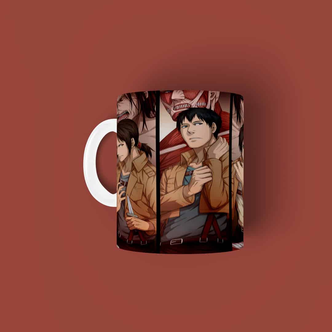 Caneca personalizada personagens Atack on Titan - Imagem 1