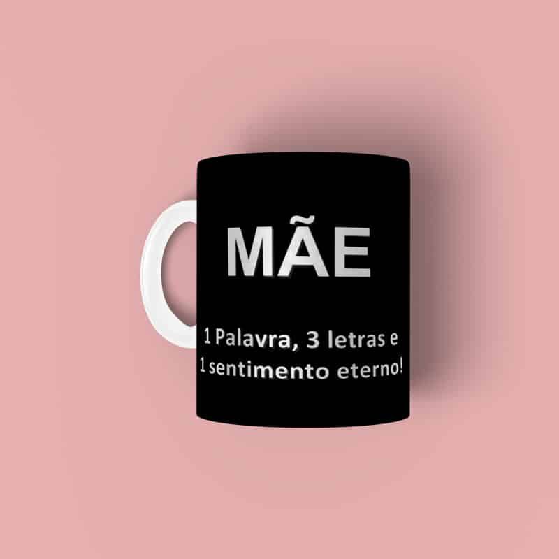 CANECA DE PORCELANA DIA DAS MÃES FRASES - Imagem 1