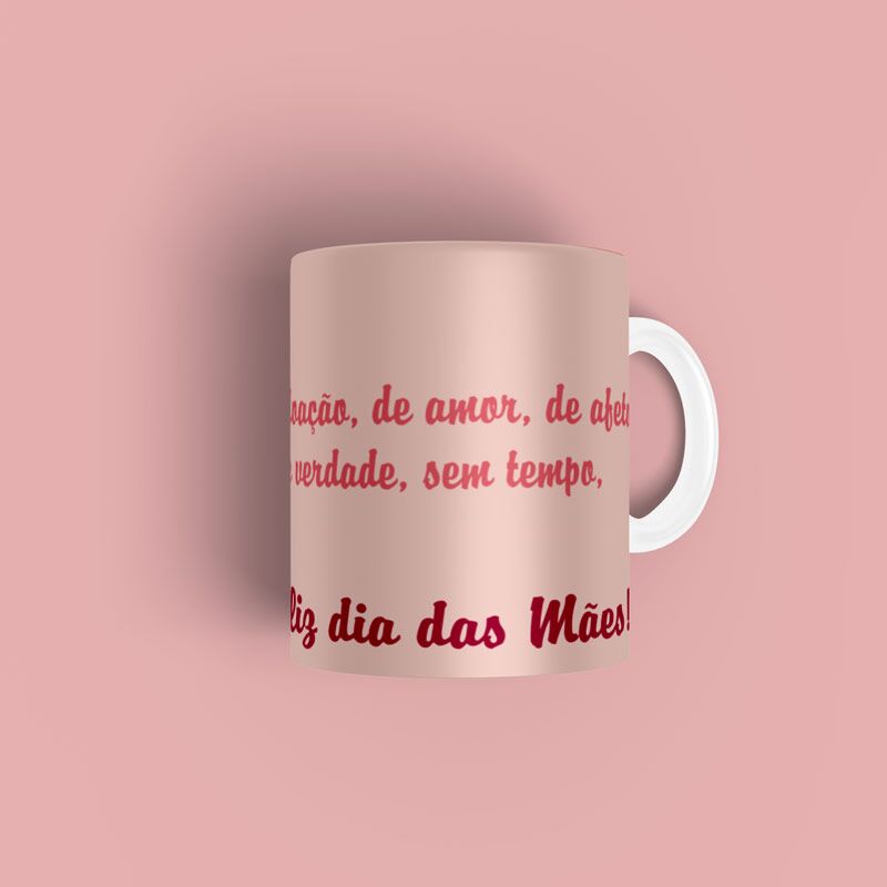 mae-simonimo-de-amor-e-carinho2 Caneca personalizada Mãe sinônimo de doação de amor de afeto... - Imagem 2