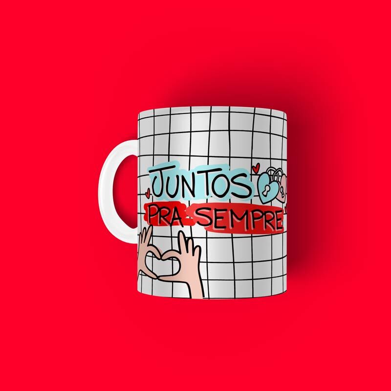 12671847091_juntos-para-sempre.jpg Caneca personalizada namorados juntos até o fim - Imagem 1