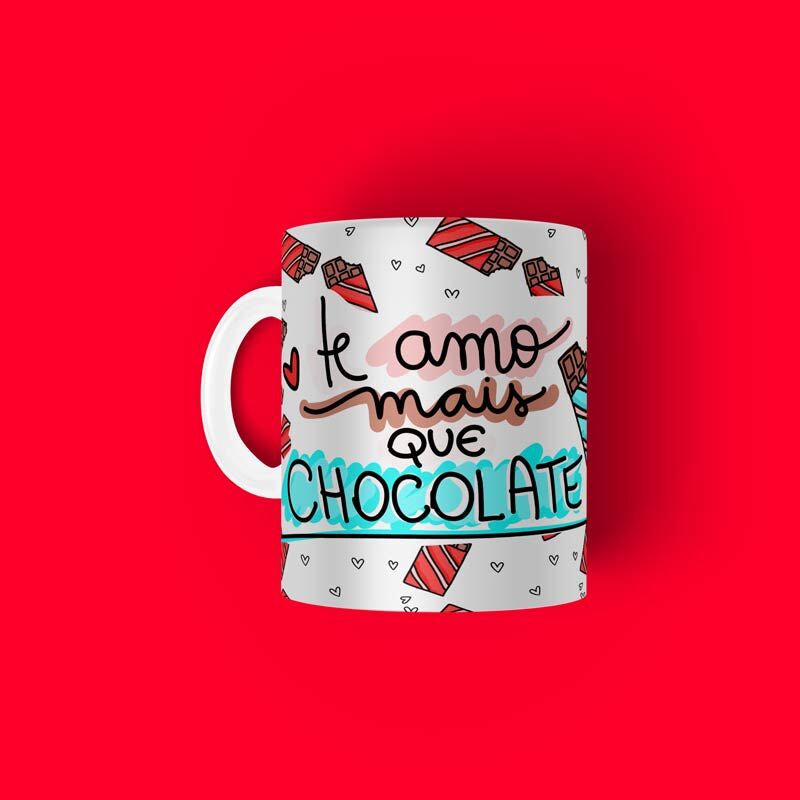 12673639144_te-amo-mais-que-chocolate.jpg Caneca Personalizada Tema Namorados Amo Mais Que Chocolate - Imagem 1