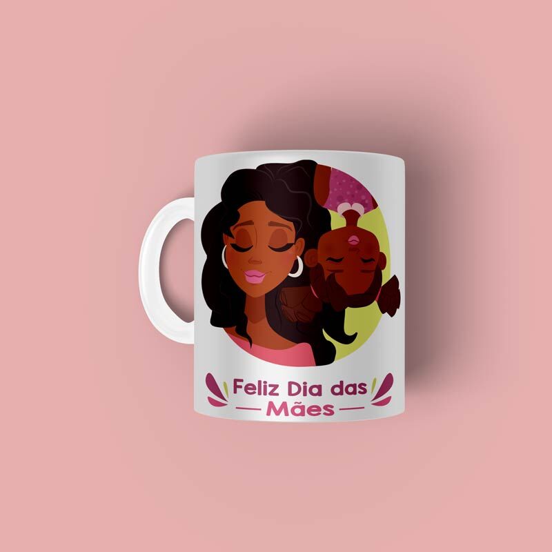mae-e-filha-feliz-dia-das-maes-1.jpg Caneca personalizada Feliz dia das Mães Te amo - Imagem 1