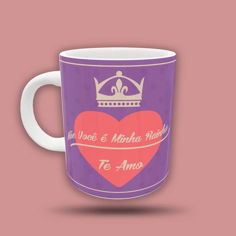 mae-voce-e-minha-rainha-1.jpg Caneca personalizada Mãe você é a minha rainha - Imagem 1