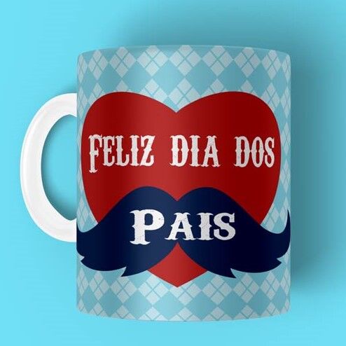 13593514960_dia-dos-pais-1.jpg Caneca Personalizada Tema Feliz Dia Dos Pais Com Bigode - Imagem 1