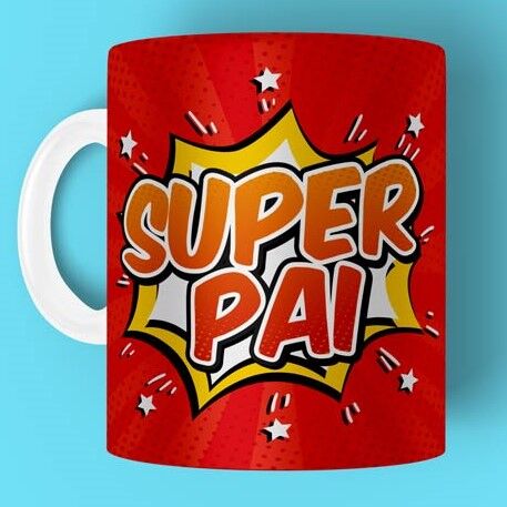 13603071474_super-pai.jpg Caneca Personalizada Tema Super Pai - Imagem 1