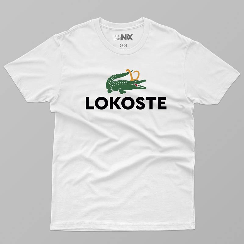 13767836746_Camiseta-lokoste-branca.jpg Camiseta Meme Nerd Geek Loki Lokoste branca malha PP - Imagem 1