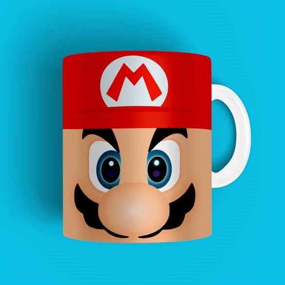 13884879742_personagem-super-mario2.jpg Caneca Personalizada Tema Game Mario Super Mario - Imagem 1