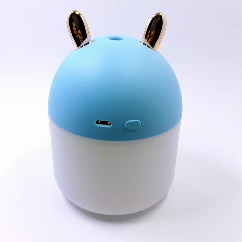 15120596722_15120595163_umidificador-gato-azul2.jpg Umidificador c/ LED + abajur em formato de gato cor azul - Imagem 2