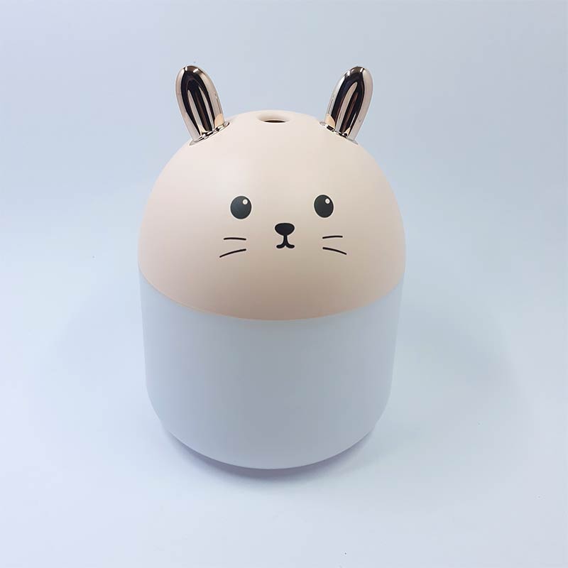 15120598050_umidificador-gato-rosa.jpg Umidificador c/ LED + abajur em formato de gato cor rosa - Imagem 1