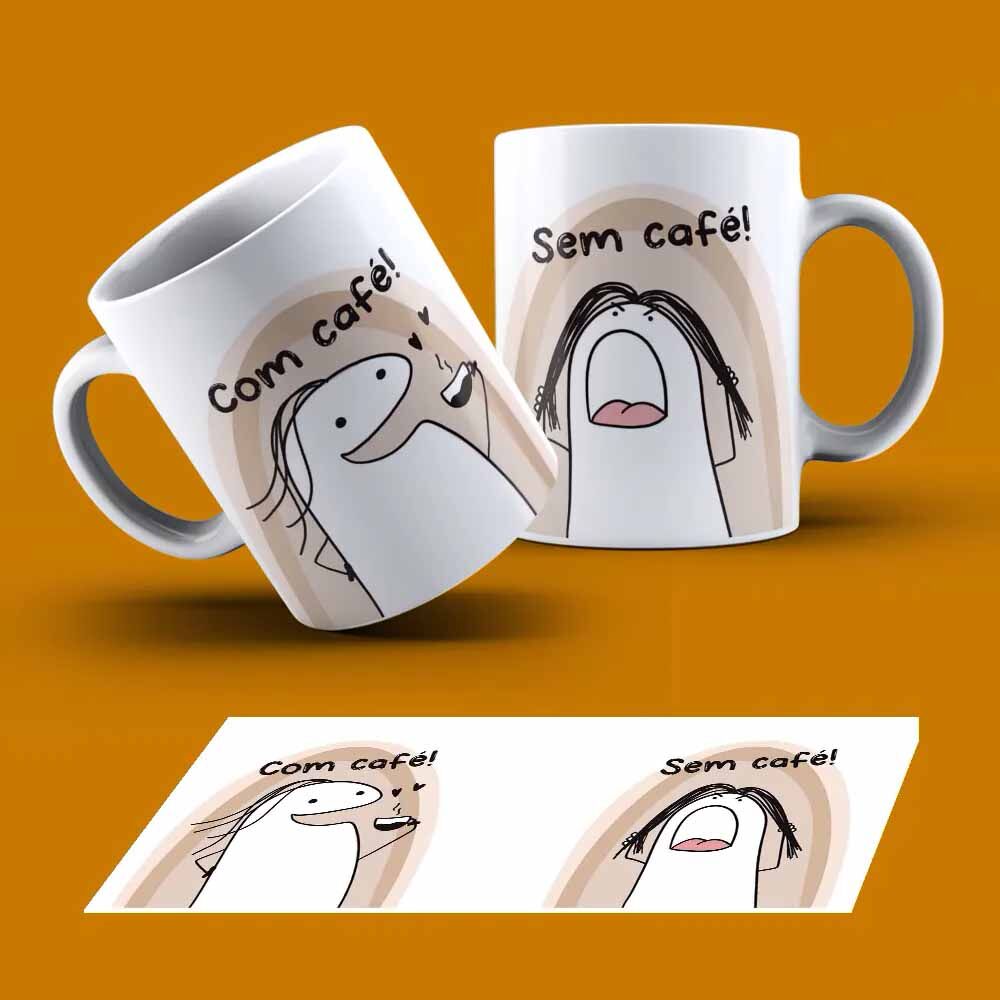 15137134070_15137035460_15135763569_Caneca20Flork20com20cafe20sem20cafe.jpg Caneca Personalizada Frase Com Café Sem Café - Imagem 1