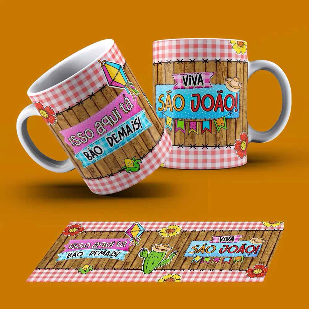 15137145577_15135832081_15135654870_Caneca20viva20Sao20Joao.jpg Caneca Personalizada Tema Festa Junina Viva São Joao - Imagem 1