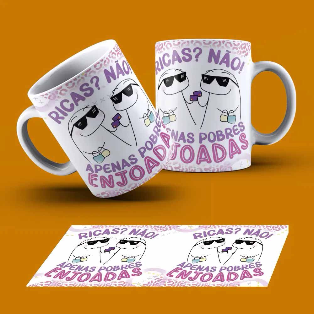 15137821699_15137133954_15137035341_15135762545_Caneca20Flork20Ricas20nao20apenas20enjoadas.jpg Caneca Personalizada Tema Flork Amizade Frases Meme Ricas Nao Apenas Enjoadas - Imagem 1