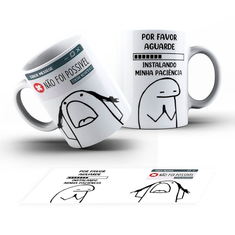 15137930917_15122694311_15122693958_15109775815_caneca20instlando20paciencia.jpg Caneca Personalizada Tema Flork Instalando Paciência - Imagem 1