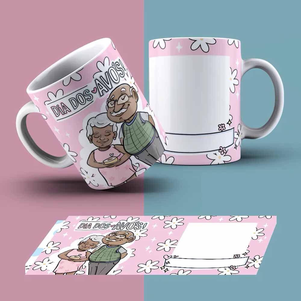 15139520207_Caneca20Personalizada20dia20dos20avos20com20foto.jpg Caneca Personalizada Dia dos Avós Frase Vovó e Vovô Com Foto - Imagem 1