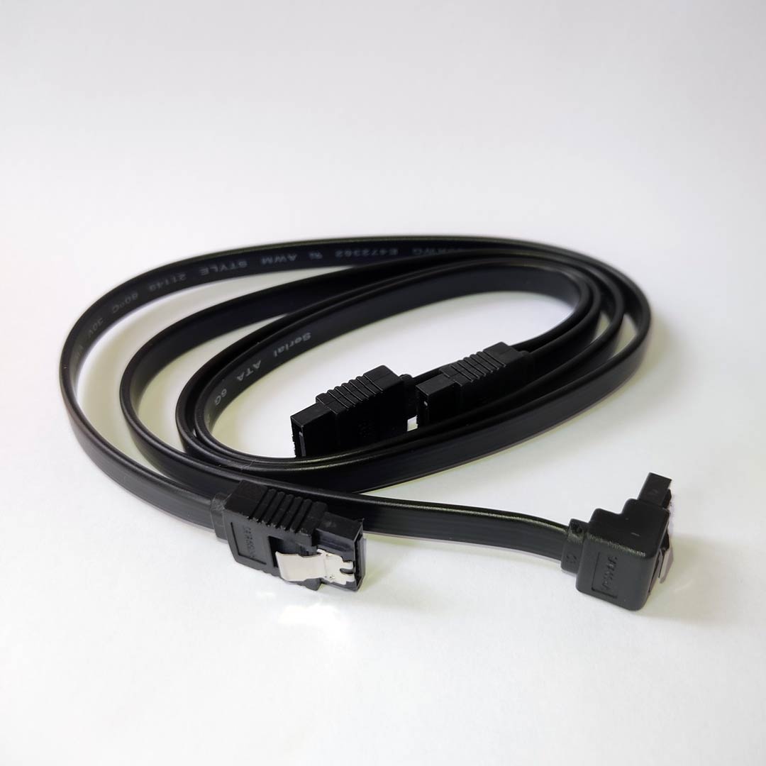 15152031293_cabo-de-sata-dados-preto.jpg Cabo SATA de Dados com Trava Metalica kit 2x1 - Imagem 3