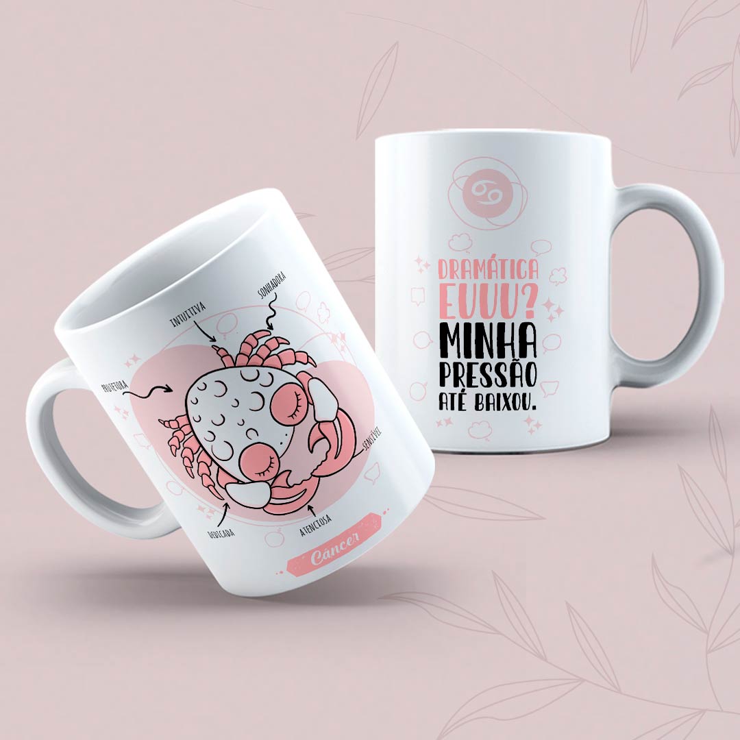 15177049695__Cancer-2.jpg Caneca Porcelana Tema Signos - Imagem 5