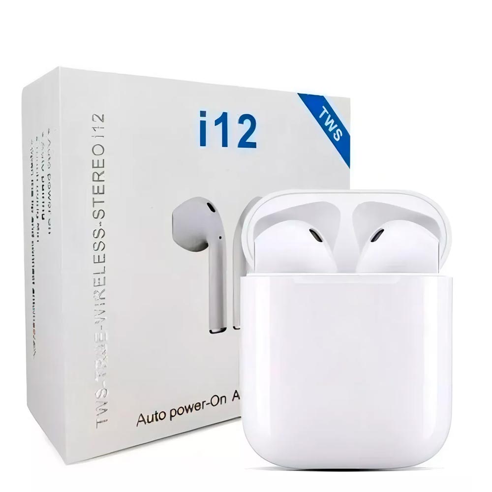 15310132119-i122.jpg Fone de Ouvido TWS Bluetooth V5.0 Touch – Modelo i12 - Imagem 1