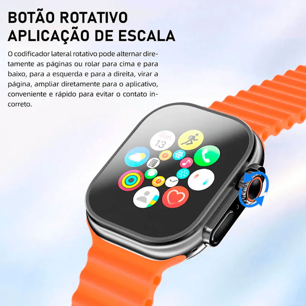 15333029671-bazike-w74-3.png Smartwatch Relógio Inteligente W74com 7 pulseiras - Bazik prime - Imagem 3