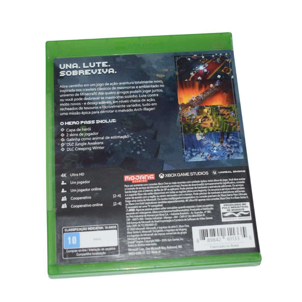 produto_5_20260612034526_ad0020b50e Minecraft Dungeons Hero Edition para Xbox One Usado em Ótimas Condições - Imagem 3