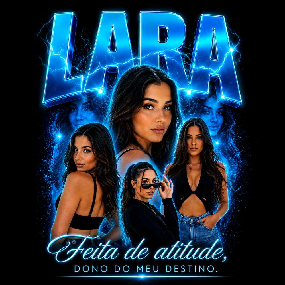 produto_8_20260613031350_f5aae1e7de Camiseta Personalizada Tipo Poster com Fotos e Nome | Presente Exclusivo Personalizado - Imagem 3