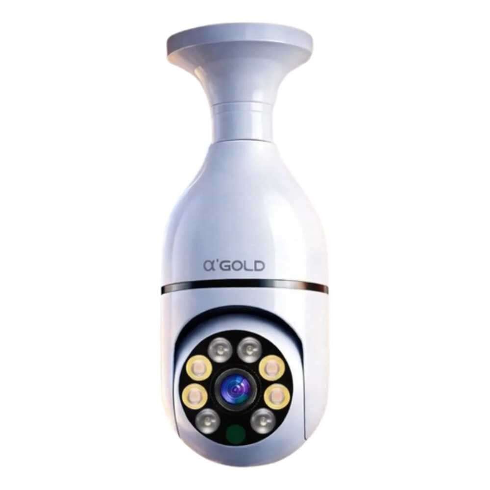 produto_9_20260613135327_20243f727e Câmera de Segurança WiFi A'Gold CAM-09 360° Visão Noturna Colorida Full HD - Imagem 1