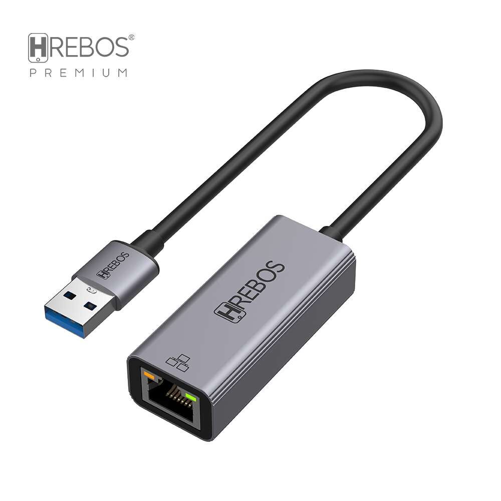 produto_146_20260905000844_a51b640fc5 ADAPTADOR ETHERNET USB 3.0 RJ45 GIGABIT HREBOS AD-216 - Imagem 1